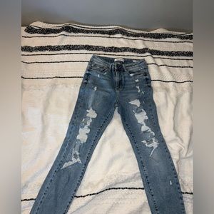 Judy blue size 9/29 high wasted, distressing, skinny fit,